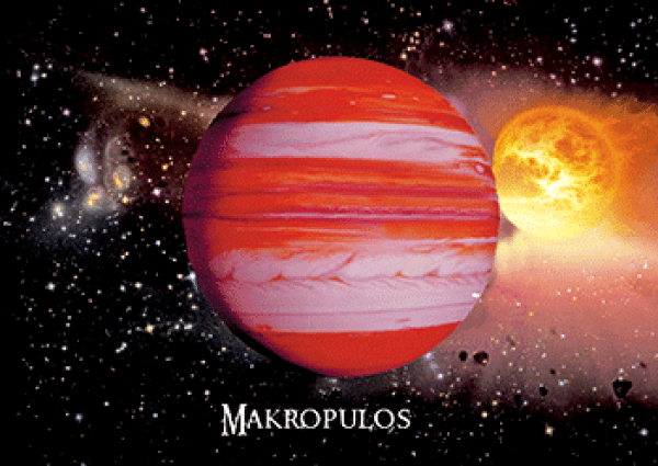 3D-Postkarte MAKROPULOS
